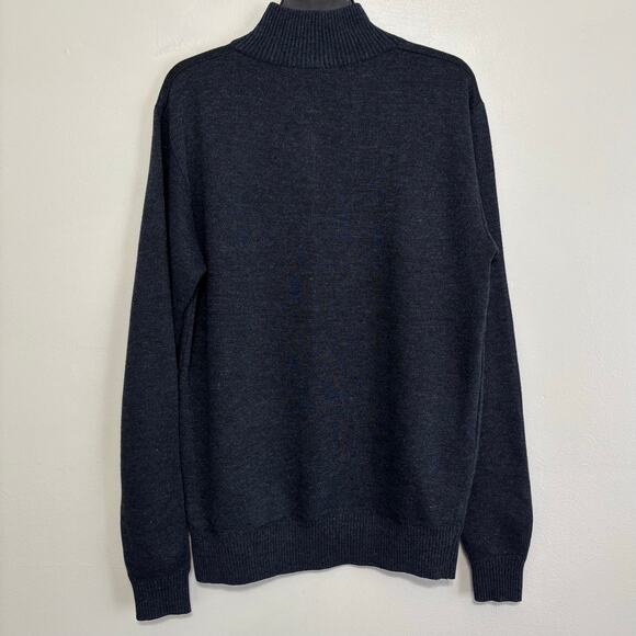 True Rock 1/4 Zip Blue Black Pullover Sweater Size Large - Picture 2 of 10